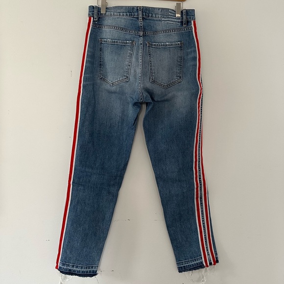 Revice ankle jeans with red side stripes - Picture 2 of 3